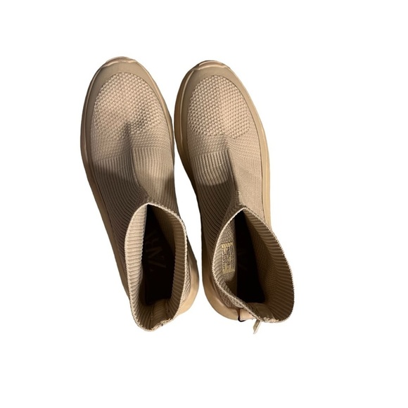 Zara STRETCHY SOCK-STYLE SNEAKER BOOTS Women’s 8.5 40 SHORT BROWN /SR19 Used - Picture 9 of 11